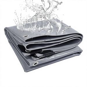 Cubierta de lona pesada extra impermeable de 440gsm de PVC con ojales reforzados para cubiertas multiusos de suelo de muebles - Product Image 1