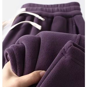 Tissu original 500g plus polaire épaissi grande taille lourd chaud sous-vêtement droit <span class=keywords><strong>femmes</strong></span> épais pantalon décontracté ample - Product Image 2