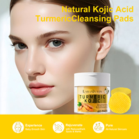 B.I.R.D OEM/ODM Tampon Nettoyant Personnalisé à la Curcumine 60 Comprimés Éclaircissant Exfoliant Nettoyage en Profondeur Peau du Visage Démangeaisons