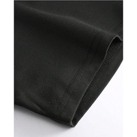 Kaos Pria Trendy Hitam dengan Grafis, Lengan Pendek Model Drop Shoulder, Kerah Bulat, Regular Fit, Kasual, Streetwear