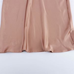 Nueva Ropa de Verano para Mujer, Estilo Europeo Americano, Textura Satinada, Sexy, Espalda Descubierta, Cuello Halter, Cintura Imperio - Product Image 4