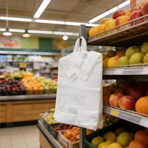 Biodegradable PE Material Plastic T-Shirt <b>Shopping</b> Bags Handles Reusable for Grocery Carry Bulk <b>Small</b> Business Supermarket Use - Product Image 4