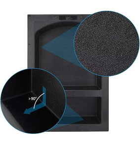 Estante de Ducha Prefabricado de Plástico ABS para Empotrar en la Pared, Ideal para Proyectos de Baños de Hotel, Venta al Por Mayor - Product Image 2