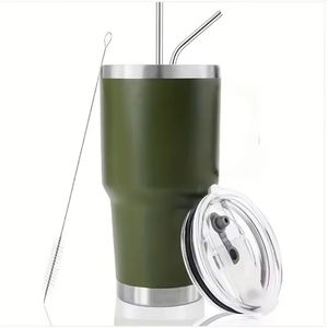 Thermos en acier inoxydable de grande capacité de 30 oz, gobelet de voiture anti-fuite pour boissons chaudes et froides - Product Image 6