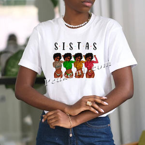 Transferts DTF pas cher Sistas Afro Fashion femmes conception de transfert de fer sur vinyle pour les chemises - Product Image 1