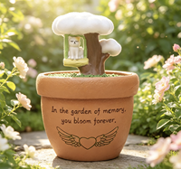 Urne funéraire créative en résine pour animaux de compagnie, pot décoratif pour cendres d'animaux, récipient commémoratif pour crémation d'animaux de compagnie pour chien et chat, pour jardin intérieur