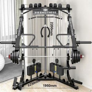 Machine Smith multifonction de haute qualité pour la musculation, rack de squat demi-pouvoir en acier, équipement de fitness USA Mairun noir - Product Image 6
