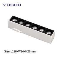 3000K/3500K/4000K/6500K Corps en aluminium magnétique de lumière de rail de LED de style moderne pour le système d'éclairage de magasin