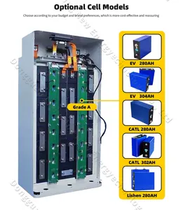 GoKWh Stand Empty Lifepo4 Battery Box Case With BMS 48V 300Ah 280Ah Without Cell