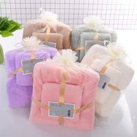 I-0280 Vente en gros Bonne vente Super absorbant microfibre Serviette de bain Ensemble Serviette de douche