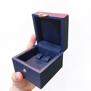 Velvet <b>blue</b> jewelry <b>storage</b> case Genuine leather jewelry <b>box</b> Custombrand Empty Watch <b>Box</b> Set <b>Blue</b> Leather Case Outer <b>box</b> And Bag - Product Image 5