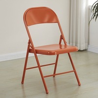 Chaise pliante solide Da Niu, siège pliable empilable et portable pour mariage, banquet, rassemblement en intérieur ou en extérieur