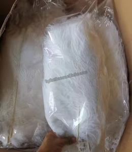 ขนนกกระจอกเทศสีขาวธรรมชาติขนาดใหญ่ 50-55 ซม. สำหรับงานปาร์ตี้ งานรื่นเริง ชุดแต่งกาย งานแต่งงาน ของตกแต่งงานเทศกาล งานประดิษฐ์ดอกไม้ - Product Image 2