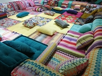 Canapé d'angle en tissu et velours coloré, salon, meubles personnalisés de grande taille en U/L, bon marché, vente en gros