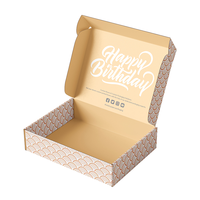 Boîte d'expédition d'emballage en papier ondulé personnalisée en usine boîte-cadeau de vacances en papier kraft de luxe boîte d'emballage d'emballage de sous-vêtements