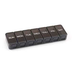 Wholesale Portable 7-Cell Weekly Pill Box New Cross-Border Household Plastic Storage for Pills Capsules <b>Tablets</b> - Product Image 4