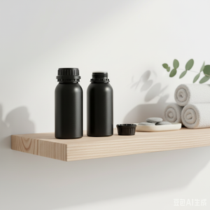 Customizable Matte Black Aluminum Bottle, Multiple Sizes for Essential Oil/Reagent Packing - Product Image 3