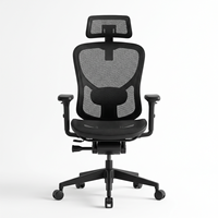 Silla de Oficina Ejecutiva Ergonómica con Reposabrazos 3D y Malla Completa, Silla de Gerente para Computadora, Giratoria y Ajustable para Oficina