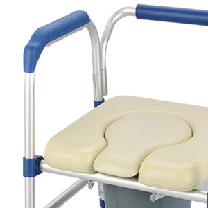 Foldable <b>Commode</b> Chair Aluminum Alloy <b>Portable</b> Toilet Chair For Seniors Rehabilitation Use - Product Image 1
