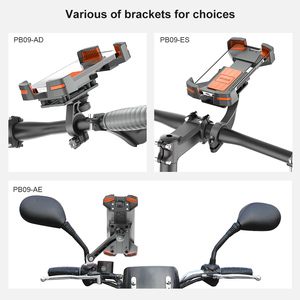 ODIER-Soporte de teléfono antigolpes para bicicleta eléctrica, soporte de teléfono móvil de a prueba de golpes, - Product Image 6
