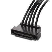 18 AWG 15pin Sata Fuente de alimentación Cable divisor Disco duro 1 macho a 5 hembra Cable de alimentación de extensión