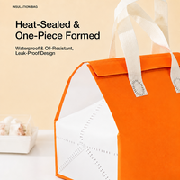 Sac isotherme personnalisé pour la livraison de repas avec logo, sac à lunch réutilisable et portable, fabricant OEM ODM pour les restaurants à emporter