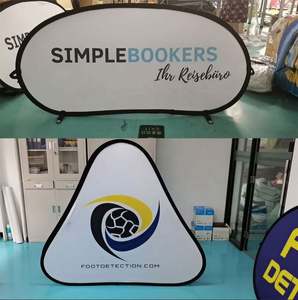 High Quality Outdoor Advertising Display Double Sided Printed Mobile Promotion Round Square Pop up a <b>Frame</b> Banner - Product Image 6