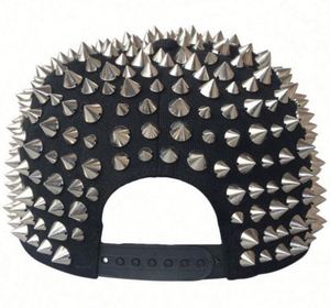 Casquette de baseball unisexe style Punk Rock Hip Hop avec rivets et clous en argent, boucle en cuivre doré, en tissu standard, pour sports de plein air - Product Image 6