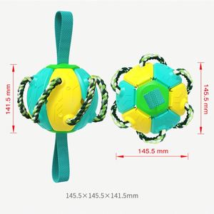 Juguetes para Perros para Jugar al Tira y Afloja al Aire Libre, Pelota Voladora Rebotante, Juguete para Masticar para Perros Agresivos, Pelota Interactiva para Mascotas con Cuerda para Masticar - Product Image 3