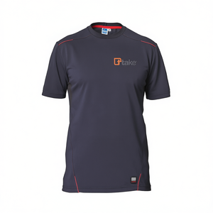 Ttake Short Sleeve T-Shirt Grey 2XL <b>Performance</b> Sport <b>Wear</b> - Product Image 2