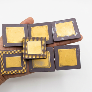 Composants de récupération d'or en céramique de CPU de Floride, matériau de raffinage, recyclage électronique en vrac, prix de gros - Product Image 1