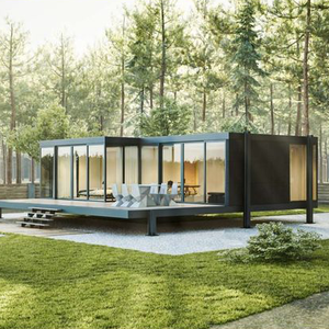 Modernas <span class=keywords><strong>Casas</strong></span> Prefabricadas Portátiles de Dos Pisos de 20 Pies, Casa Contenedor Estilo Rancho de Valle Oculto - Product Image 1