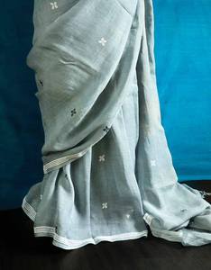 ผ้าลินินแท้สำหรับผู้หญิงชุดปาร์ตี้ผ้าเนื้อนุ่มพิมพ์ลายจากอินเดีย - Product Image 5