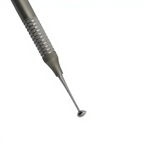 Ensemble de polisseurs dentaires manuels en acier inoxydable, poignée moletée, instrument chirurgical de classe I, couleur argent, double extrémité - Product Image 1