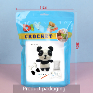 Disesuaikan buatan tangan DIY Panda kartun Crochet boneka sebagai hadiah Manual tersedia dengan harga grosir - Product Image 6