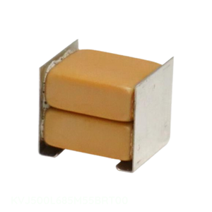 Condensador cerámico SMD apilado de 2 terminales y 6.8 uF, MLCC KVJ500L685M55BRT00, para montaje en superficie, de fabricante Channel. - Product Image 1