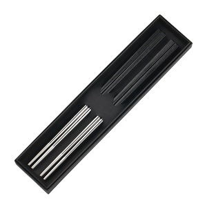 Ultra Light Outdoor <b>Camping</b> Tableware with <b>Storage</b> Bag Travel Cutlery Portable Utensils Titanium Chopsticks - Product Image 1