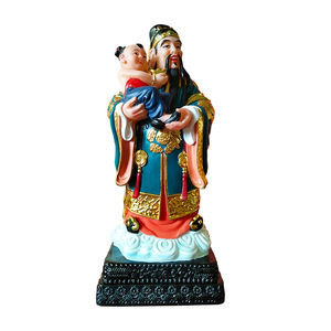 <span class=keywords><strong>Statua</strong></span> di <span class=keywords><strong>Buddha</strong></span> in Marmo Bianco, Statuetta <span class=keywords><strong>del</strong></span> Dio della Ricchezza in Resina, Fu Shou Taoista per Arredamento Feng Shui - Product Image 2