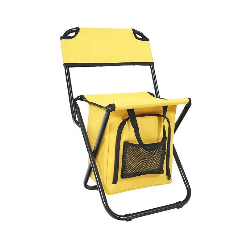 Kursi Kemah lipat memancing, tempat tidur memancing portabel dengan tas pendingin