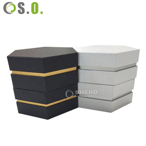 Caja de Joyería Hexagonal Creativa de Fábrica, Diseño Personalizado, Caja de Papel para Set de Joyería de Boda con Logotipo Personalizado, Caja de Almacenamiento de Joyería - Product Image 3