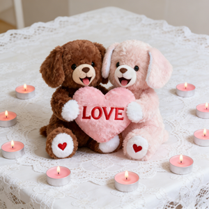 प्यार के साथ प्यारा पिल्ला जोड़े बच्चों के लिए प्यार - Product Image 6