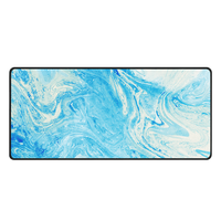 Tapis de souris vide de grande taille, design abstrait artistique liquide, tapis de souris extra large pour clavier, idéal pour les gamers et les employés de bureau