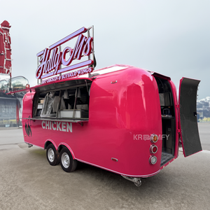 Camión de Comida, Remolque de Hamburguesas y Barbacoa, Carritos de Venta Ambulante, Camioneta de Helados, Remolque de Pizza Móvil Vintage - Product Image 6