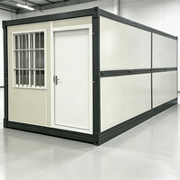 Casa Contenedor Prefabricada, Casa Contenedor Desmontable de 20FT 40FT, Edificio Modular de Acero de Ensamblaje Rápido para Oficina en Obra/Dormitorio, Aprobado por CE