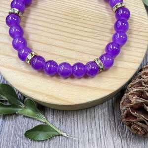 Bracelet en pierre naturelle avec perles de verre colorées, énergie curative, logo personnalisé pour les grossistes, service de regroupement de produits - Product Image 5