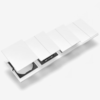 Interruptores y Enchufes de Pared WESA Ultrafinos con Botón Pulsador EU de 1/2/3 Vías, Combinación Libre, Diseño Moderno de Lujo