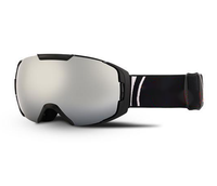 Masque de ski demi-cadre en TPU au design personnalisé avec sangle réglable et lentille anti-buée permanente de 0,5 mm pour sports de plein air
