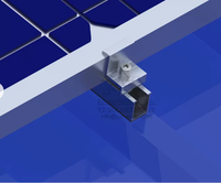 YZ PV Module Réglable Panneau Solaire Fin Pince Épaisseur 30 35 40mm Argent Anodisé Installation Rapide Champ Ouvert TUV/CE/ISO