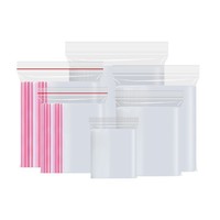 Emballage en plastique transparent d'entrepôt Bijou Ensemble Chaussures Sweats à capuche T-shirt Aliments recyclés Logo personnalisé imprimé PE Poly Sac à fermeture éclair