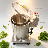 Déshydrateur centrifuge grande capacité pour laitue déchiquetée, essoreuse commerciale de salades et légumes pour entreprises